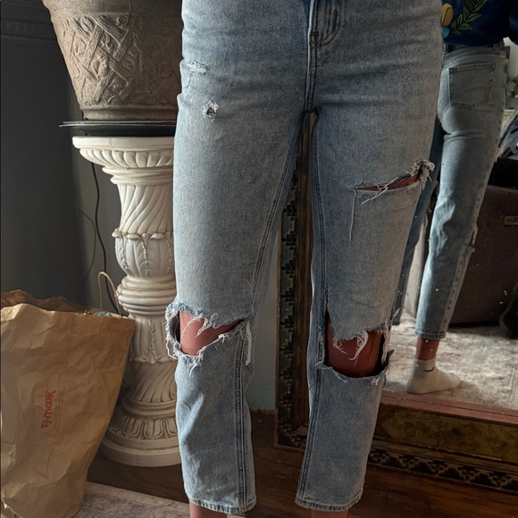 SO girls Light Blue Straight Leg Jeans - Picture 7 of 11